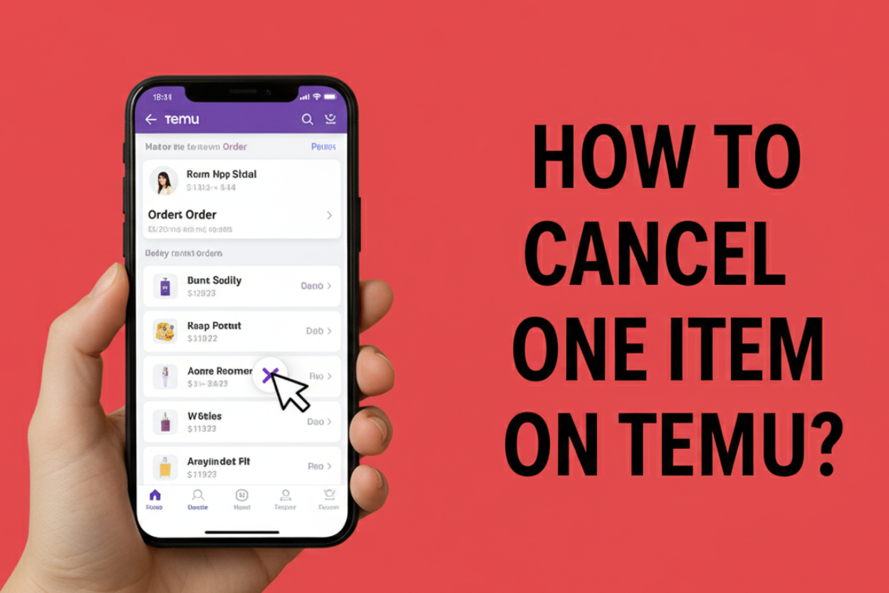 How to Cancel One Item on Temu?